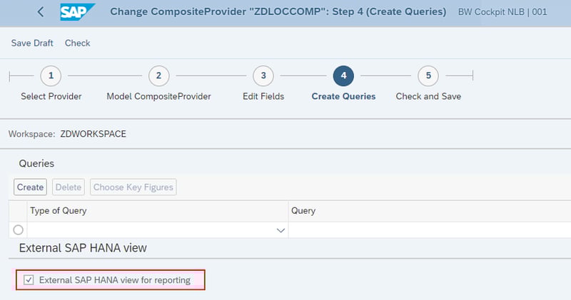 External HANA Views - Generating external HANA views from BW objects